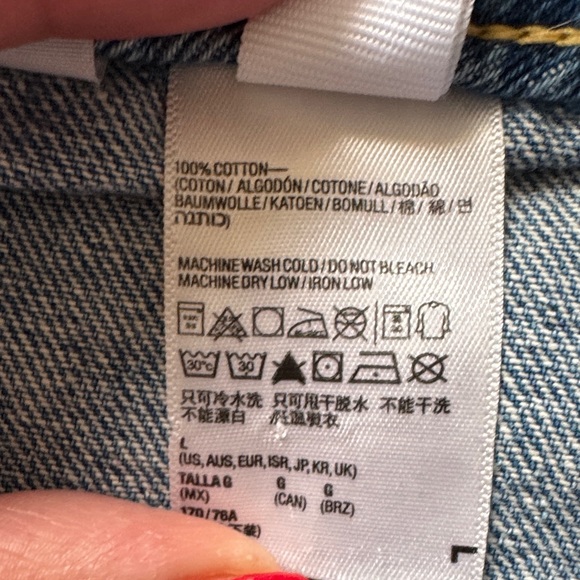 American Apparel Button-Up Front  100% cotton Denim Mini Skirt - Picture 4 of 9